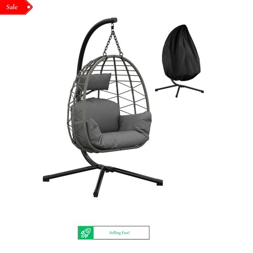 Hanging egg chair - egg, metal